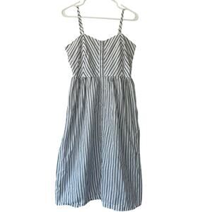 Elegant Striped Midi Dress